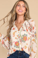 14 Visions From The Meadow Ivory Top at reddress.com
