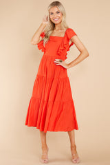 1 Smitten By You Red Midi Dress at reddress.com