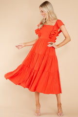 3 Smitten By You Red Midi Dress at reddress.com
