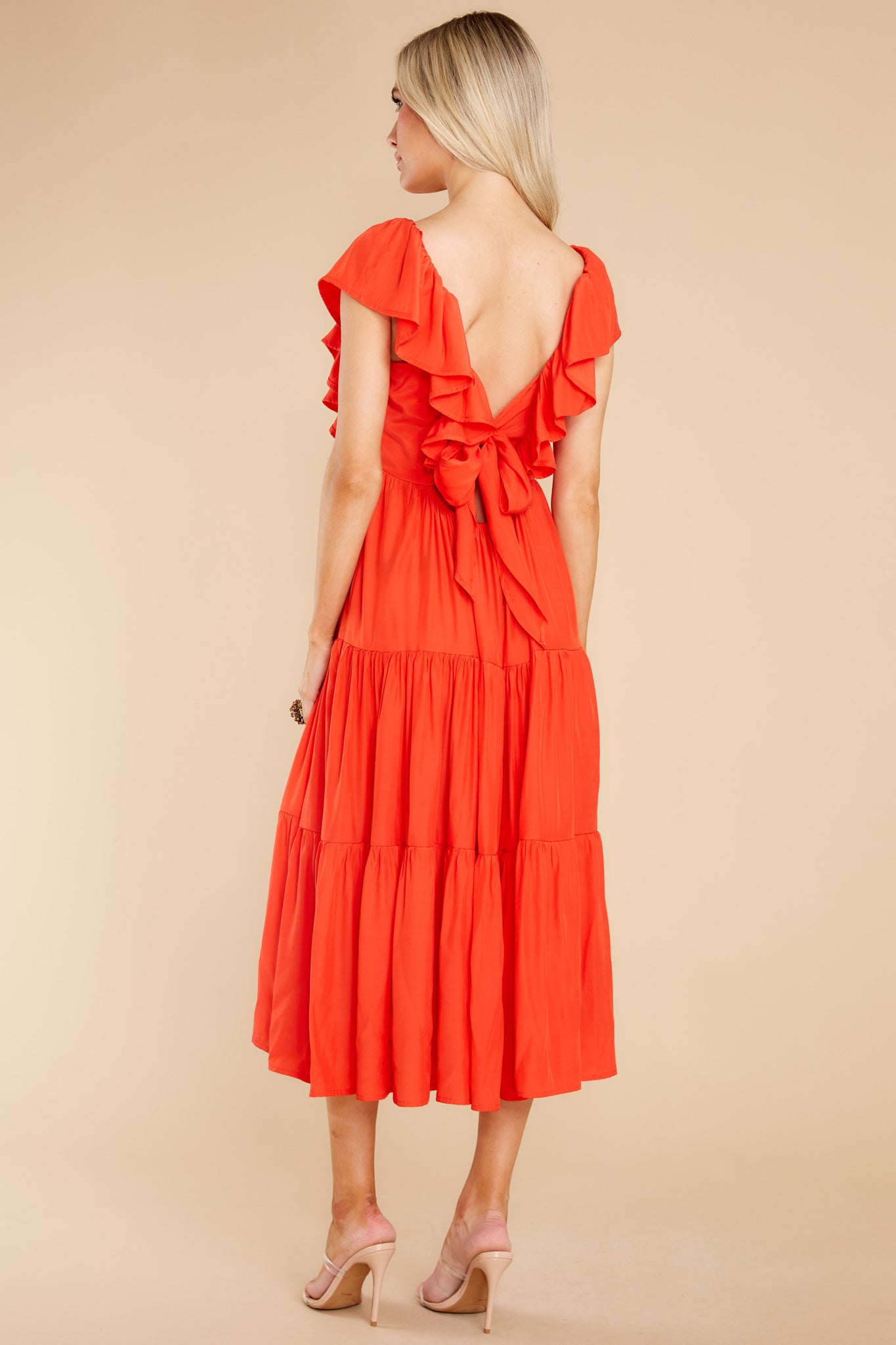 6 Smitten By You Red Midi Dress at reddress.com