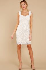 4 Your Best Day White Lace Dress at reddress.com
