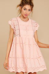 2 Better To Be Sweet Blush Eyelet Dress at reddress.com