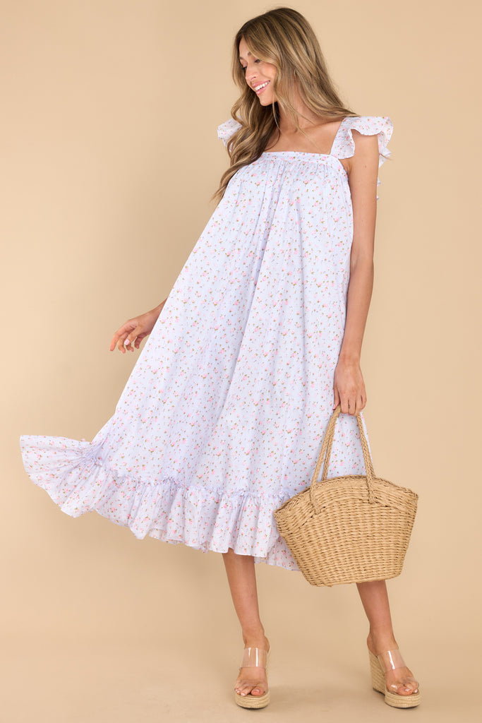 1 For A Change White Floral Maxi Dress at reddress.com