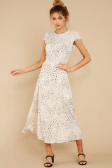 3 Follow Where You Go Cream Print Maxi Dress at reddress.com