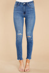 3 Want Some More Medium Wash Distressed Skinny Jeans at reddress.com