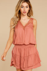 7 Some Time Soon Light Clay Lace Dress at reddress.com