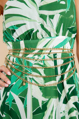 2 What's The Move Gold Layered Chain Belt at reddress.com