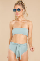 1 Coastal Vibes Seafoam Bikini Top at reddress.com