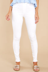 1 White Ankle Skinny Jeans at reddress.com