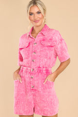 6 What A Girl Wants Pink Romper at reddress.com