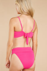 8 Warm Rays Hot Pink Bikini Top at reddress.com