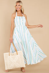 1 So Lovely Green And Yellow Gingham Maxi Dress at reddress.com