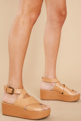 1 Runaway Tan Platform Sandal at reddress.com