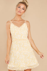 8 Warm Welcomes Yellow Floral Print Dress at reddress.com