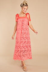 3 Special Occasion Coral Maxi Dress at reddress.com