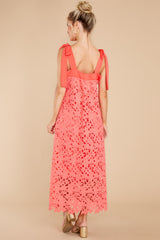 7 Special Occasion Coral Maxi Dress at reddress.com