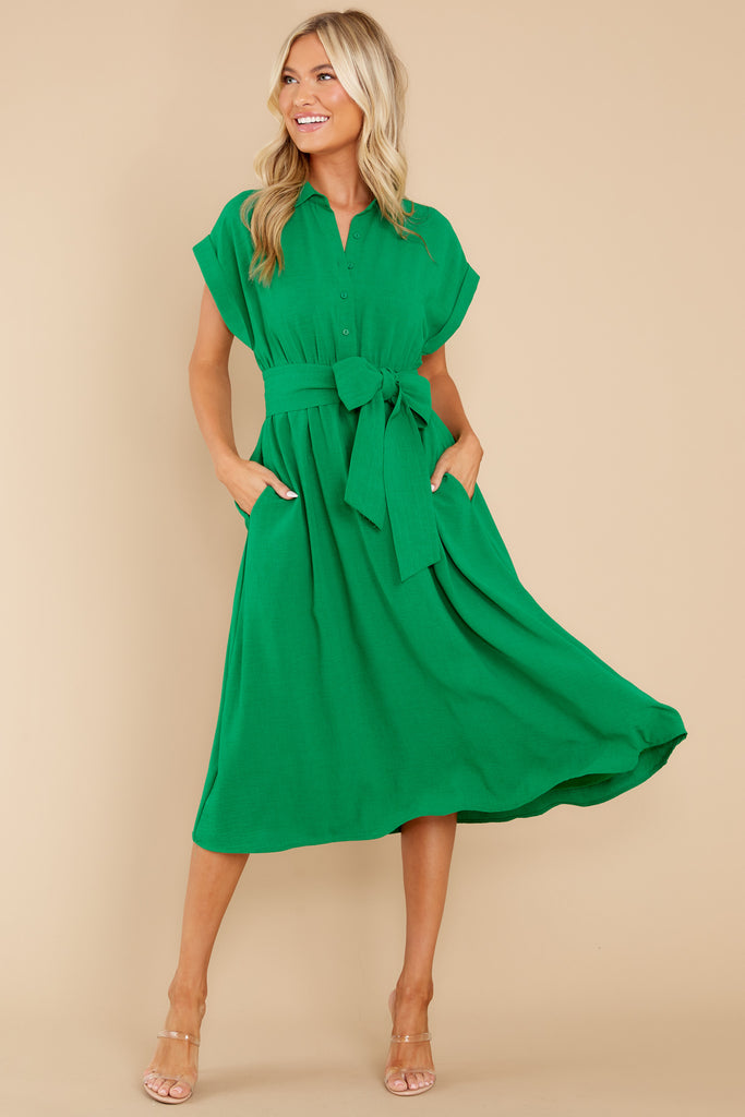 1 High Expectations Emerald Print Dress at reddress.com
