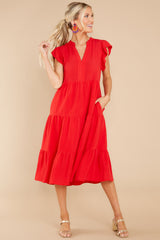 4 Meaningful Ways Red Midi Dress at reddress.com