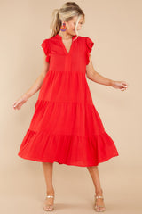 6 Meaningful Ways Red Midi Dress at reddress.com