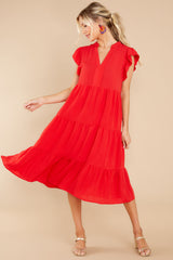 3 Meaningful Ways Red Midi Dress at reddress.com