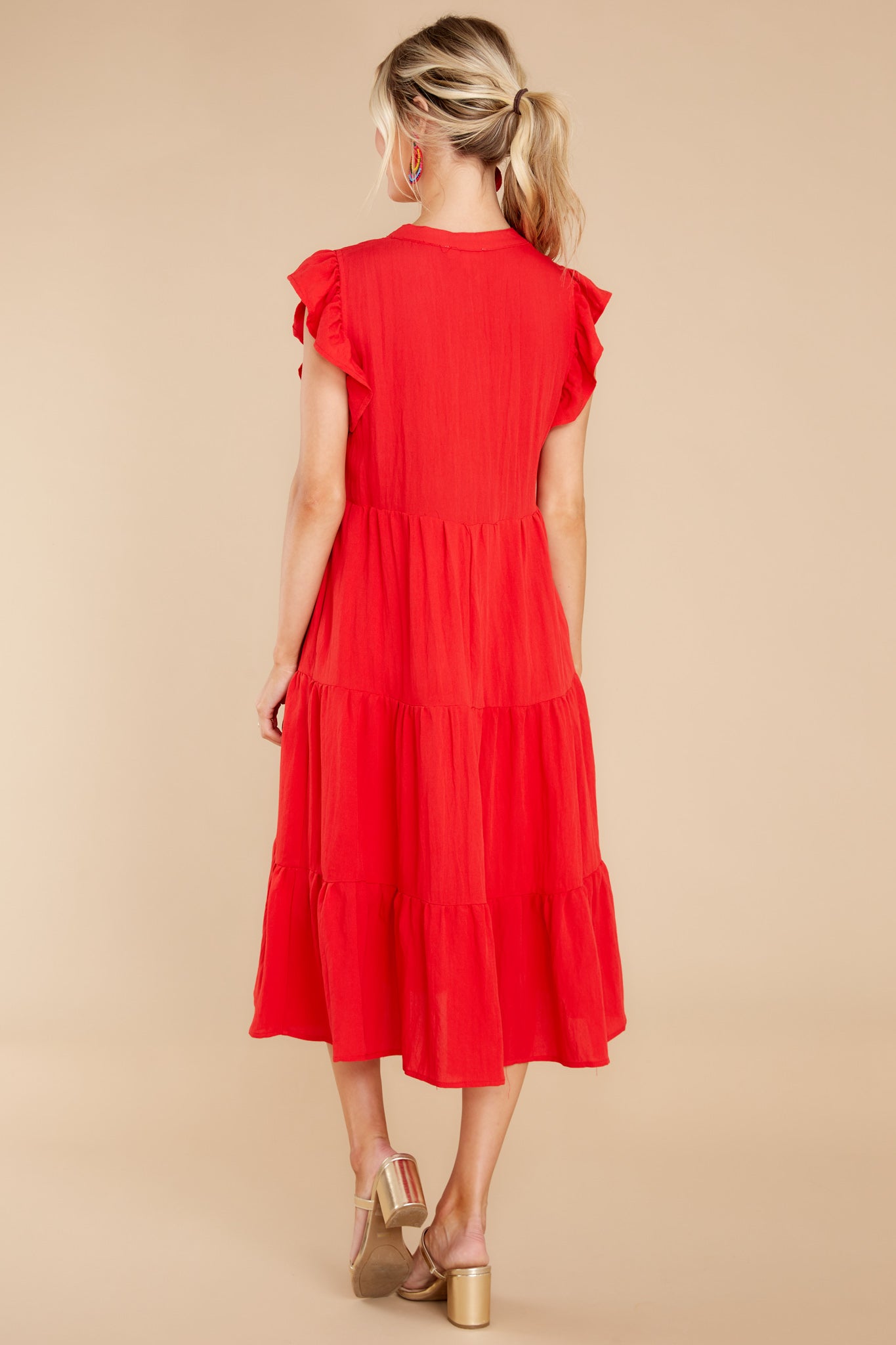 7 Meaningful Ways Red Midi Dress at reddress.com