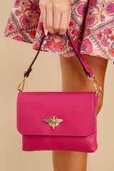 1 Work Smarter Hot Pink Leather Bag at reddress.com