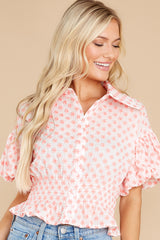 1 Simply Swoon Pink Floral Embroidered Top at reddress.com