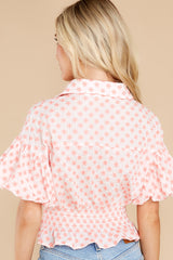 9 Simply Swoon Pink Floral Embroidered Top at reddress.com