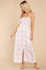 5 The Sweetest Reveal Pink and Blue Plaid Dress at reddress.com