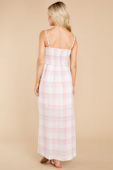8 The Sweetest Reveal Pink and Blue Plaid Dress at reddress.com