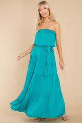 8 Shining Sensation Turquoise Blue Maxi Dress at reddress.com