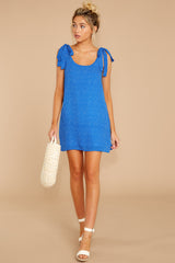 1 Everything's Right Blue Polka Dot Dress at reddress.com
