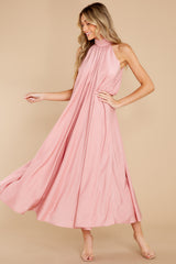 5 Worth Every Penny Rose Pink Maxi Dress at reddress.com