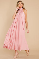 3 Worth Every Penny Rose Pink Maxi Dress at reddress.com