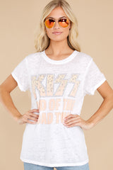 8 Out With A Bang White Tour Tee at reddress.com