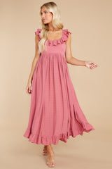 4 Your Dream Girl Rose Pink Midi Dress at reddress.com
