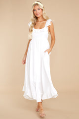 1 Your Dream Girl White Midi Dress at reddress.com