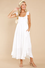 2 Your Dream Girl White Midi Dress at reddress.com