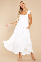 3 Your Dream Girl White Midi Dress at reddress.com