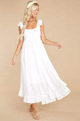 5 Your Dream Girl White Midi Dress at reddress.com