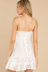8 Your Way In White Lace Dress at reddress.com