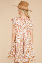 9 Sweet Blooms Blush Floral Print Dress at reddress.com