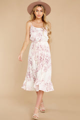 3 Simply Stunning Pink Floral Print Maxi Dress at reddress.com