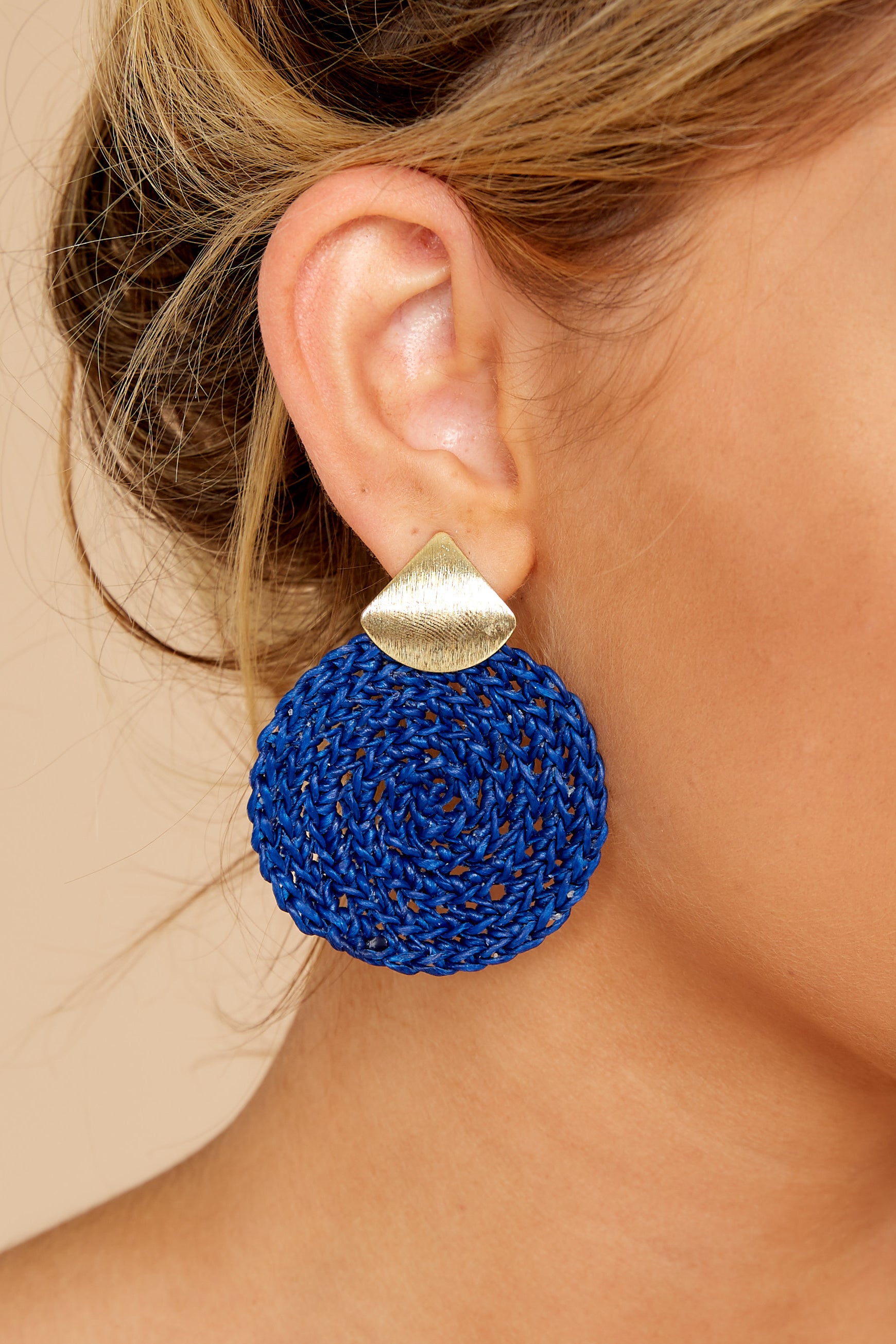 1 Another Kind Of Love Dark Blue Earrings at reddress.com