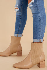 1 Seal The Deal Tan Ankle Booties at reddress.com