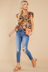 5 The Perfect Answer Black Multi Floral Top at reddress.com