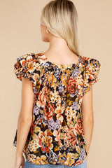 8 The Perfect Answer Black Multi Floral Top at reddress.com