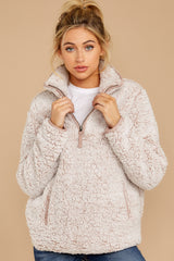 6 Seven Wonders Frosted Pale Mauve Pullover at reddress.com