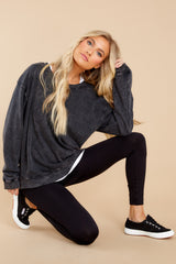 2 Closer To You Charcoal Pullover at reddress.com