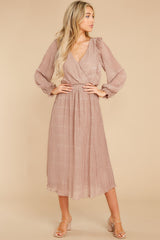 4 Sophisticated Sparkle Taupe Maxi Dress at reddress.com